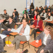 El licenciado Edgar Cicorio, de la Oficina Técnica de Evaluación de la Dirección General de Recursos Humanos de la Corte Suprema de Justicia, dio las instrucciones para los exámenes.