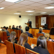 Matias Chanut hizo la presentación técnica a las autoridades.
