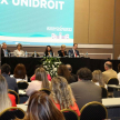 El ministro Eugenio Jiménez Rolón en el Conversatorio sobre Jueces y los Principios UNIDROIT.