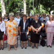 Las luchadoras que fueron distinguidas en el evento.