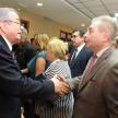 Invitados saludan al presidente de la Corte, Dr. José Raúl Torres Kirmser.