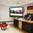 La presidenta del Consejo de Administración de la Circunscripción Judicial de Central, abogada doctora María Teresa González de Daniel, fue la encargada de la presentación del informe de gestión.