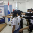 Los flamantes facilitadores judiciales universitarios durante el juramento de rigor