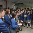 Alumnos del Colegio San José Apostólico recibiendo una charla instructiva.
