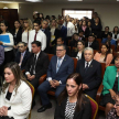 El juramento tuvo lugar en la Sala de Conferencias del noveno piso de la torre norte del Palacio de Justicia de Asunción.