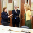 La diplomática fue recibida en la sede judicial de Asunción por el director del Museo de la Justicia, doctor José Agustín Fernández, y la coordinadora licenciada Rosa Palau.