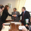 Esta mañana en el despacho del ministro Manuel Ramírez Candia se realizó la reunión con representantes del Programa de Democracia y Gobernabilidad de Usaid y Ceamso.