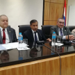 el taller sobre razonamiento judicial contó con la presencia del ministro de la Corte Suprema y Superintendente de la sede judicial de Caazapá, Manuel Ramírez Candia.