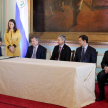 El acto se llevó a cabo en el Salón Independencia del Palacio de Gobierno.