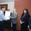 El presidente de la CSJ, Dr. César Diesel; la vicepresidenta primera, Dra. María Carolina Llanes; y los ministros Luis María Benítez Riera, Alberto Martínez Simón y Gustavo Santander Dans reconocieron la labor policial.