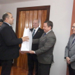 Los agentes asignados a la sede judicial, quienes resguardan diariamente el orden y la seguridad de magistrados, funcionarios y usuarios