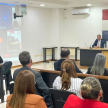 Durante la actividad, el ministro mantuvo reuniones con los presidentes e integrantes de los gremios de abogados del Departamento de Concepción. 