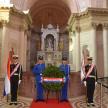 Ofrenda de laureles a los Héroes de la Patria