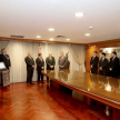 Con la presencia del presidente de la Corte Suprema de Justicia, doctor Alberto Martínez Simón; del vicepresidente primero, doctor Luis María Benítez Riera; del presidente del Tribunal Superior de Justicia Electoral (TSJE), doctor Jorge Bogarín.