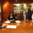La ministra Miryam Peña estuvo presente para la firma de convenio.