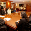 La actividad se desarrolló en la sala del Pleno de la máxima instancia judicial.
