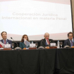 El ministro Luis María Benítez Riera durante el panel sobre "Cooperación Jurídica Internacional en materia Penal. 