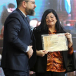 Reconocimiento por su participación y labor a la ministra de la CSJ, Dra. Carolina Llanes.
