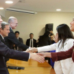 Acompañó el juramento, el vicepresidente primero de la Corte, doctor Luis María Benítez Riera.