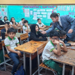 Activa participación de los estudiantes durante la jornada educativa.