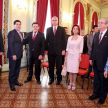 Estuvieron presentes, la presidenta de la Corte, Alicia Pucheta, el presidente de la República, Horacio Cartes, y como representantes del Consejo de Superintendencia, los ministros Raúl Torres Kirmser y Miryam Peña