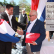 El intendente de la localidad, Samuel Valdez, agradeció la presencia del ministro de la Corte.