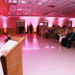 La vicepresidente de la Corte, doctora Miryam Peña dirigió unas palabras al público.