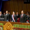 Autoridades de los Poderes Ejecutivo, Legislativo y Judicial.