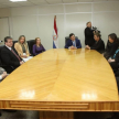 El presidente del Consejo de Administración dio la bienvenida a la jueza de la Corte Nacional del Ecuador.