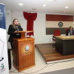 La titular del Consejo de Administración de Caaguazú, Cynthia Gauto, se encargó de desarrollar el informe de gestión.