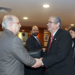 El presidente de la Corte, Raúl Torres Kirmser, dio la bienvenida a los representantes de la CIDH.