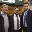 El ministro Víctor Ríos junto al ministro del TSJE César Rossel y el senador José Ledesma