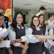Estudiantes del tercero de la Media del Colegio San Antonio de Padua del barrio Sajonia de la capital visitaron el Palacio de Justicia.