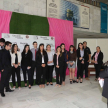 Los alumnos del interior del país fueron recibidos en el Hall central del Palacio de Justicia