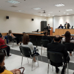 El curso se realizó en el Palacio de Justicia de Caazapá, específicamente en el salón de Juicio Oral Nº 2