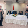 El ministro Bajac se dirigió a los presentes, destacando primeramente la labor de los funcionarios judiciales.