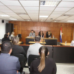 La actividad tuvo lugar en la Sala de Juicios Orales N° 9, del Palacio de Justicia de Asunción.