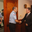 Se reunieron este viernes con el Comandante de la Policía Nacional, Crio. Gral. Gilberto Fleitas Colmán.