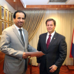 En la sala de acuerdos se llevó a cabo la visita protocolar del encargado de negocios de la República de Qatar, Saeed Hamad Al-Marri.