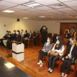 Los alumnos observaron un vídeo sobre la función y conformación del Poder Judicial.