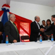 Los ministros de la Corte Luis María Benítez Riera y Miguel Oscar Bajac participaron del acto de inauguración de la sede judicial en Fuerte Olimpo.