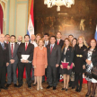 La ministra Alicia Pucheta de Correa participó del acto desarrollado en Palacio de Gobierno.