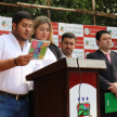 En representación de la Circunscripción Judicial estuvieron presentes el doctor Miguel Ángel Pereira, juez de Paz, y la licenciada Claudia Natalia Sosa, encargada de los programas