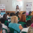 La encargada de la Secretaria de Educación en Justicia licenciada Amada Herrera dio inicio a la actividad educativa