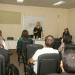 Durante la instrucción estuvo acompañada por la psicóloga de la Dirección de Bienestar del Personal, licenciada Ángela Recalde. 