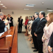 En la Sala de Conferencias del Palacio de Justicia de Asunción se llevó a cabo el acto.