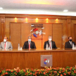 Ministros de la CSJ participaron de acto oficial de convocatoria a las elecciones nacionales 2022-2023.