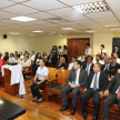 De la charla realizada en la sala de conferencias de la sede judicial de Asunción participaron los directores de la oficina de Facilitadores Judiciales, así como funcionarios de la dependencia de RR.HH, entre otros.