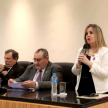 La palabra de bienvenida estuvo a cargo de la presidenta del Consejo de Administración Judicial de Caazapá, magistrada Cynthia Ramírez de Melgarejo.