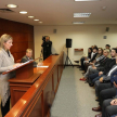 El acto se llevo a cabo en la Sala de Conferencias del Poder Judicial de Asunción.